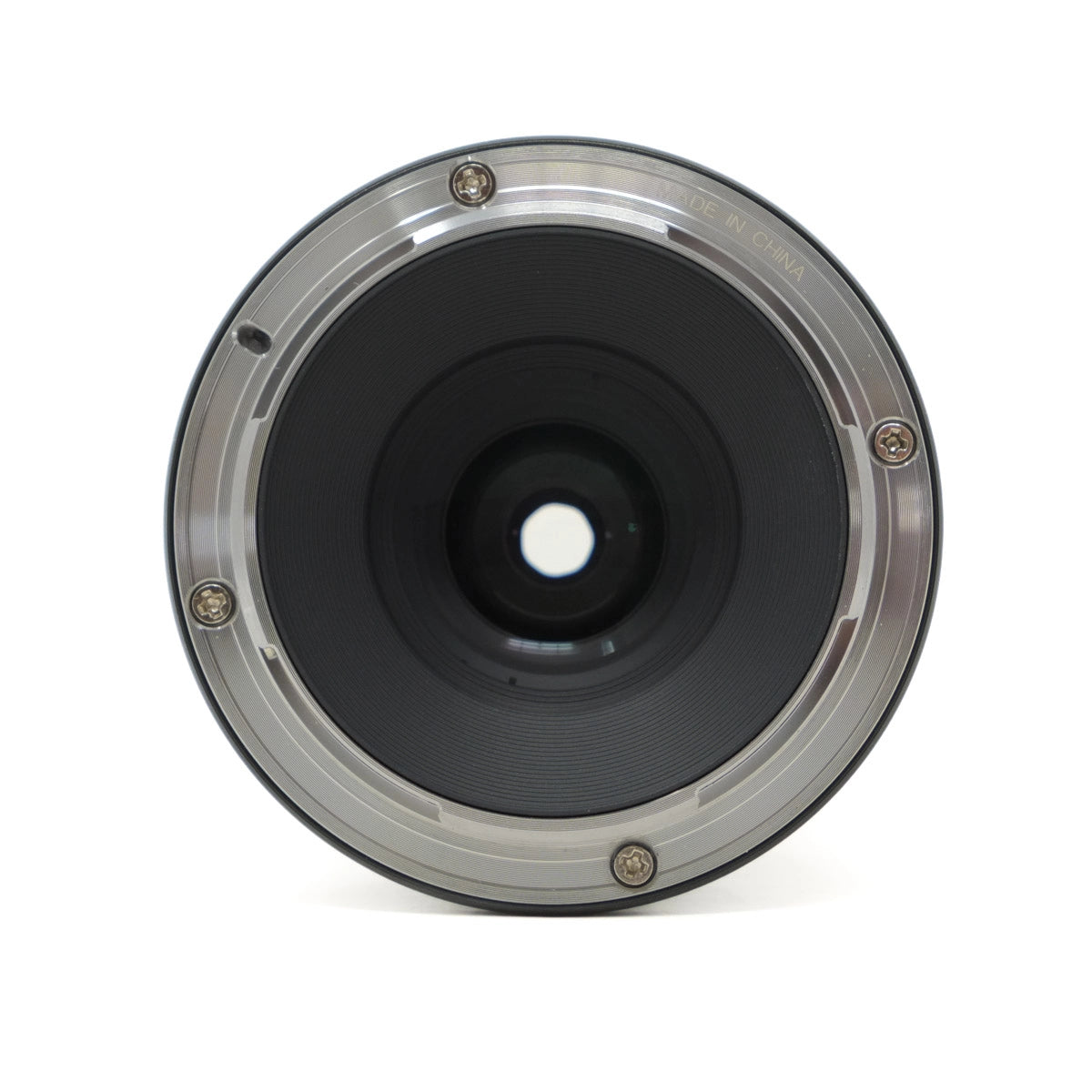 Camera lens on a white background