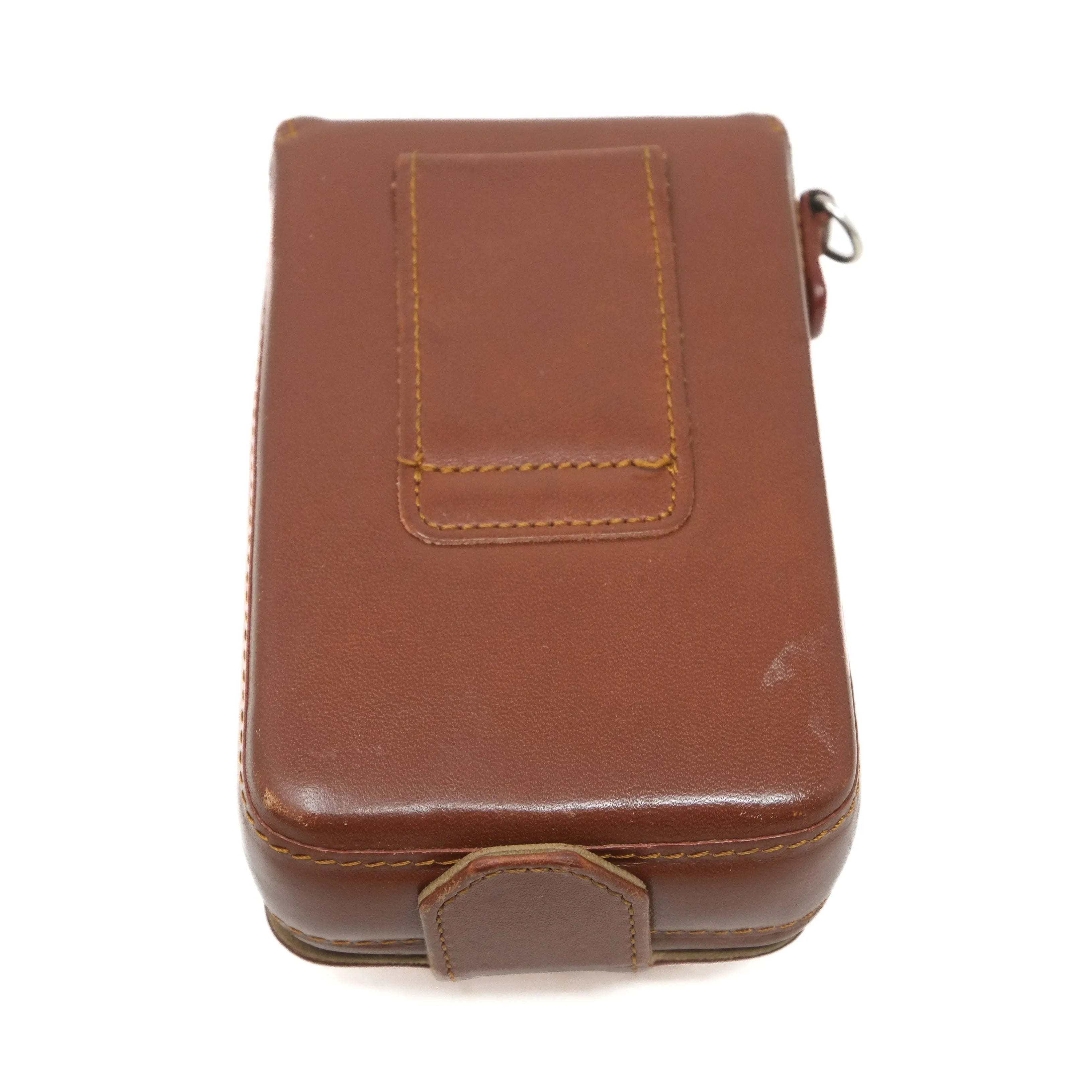 Brown case on a white background