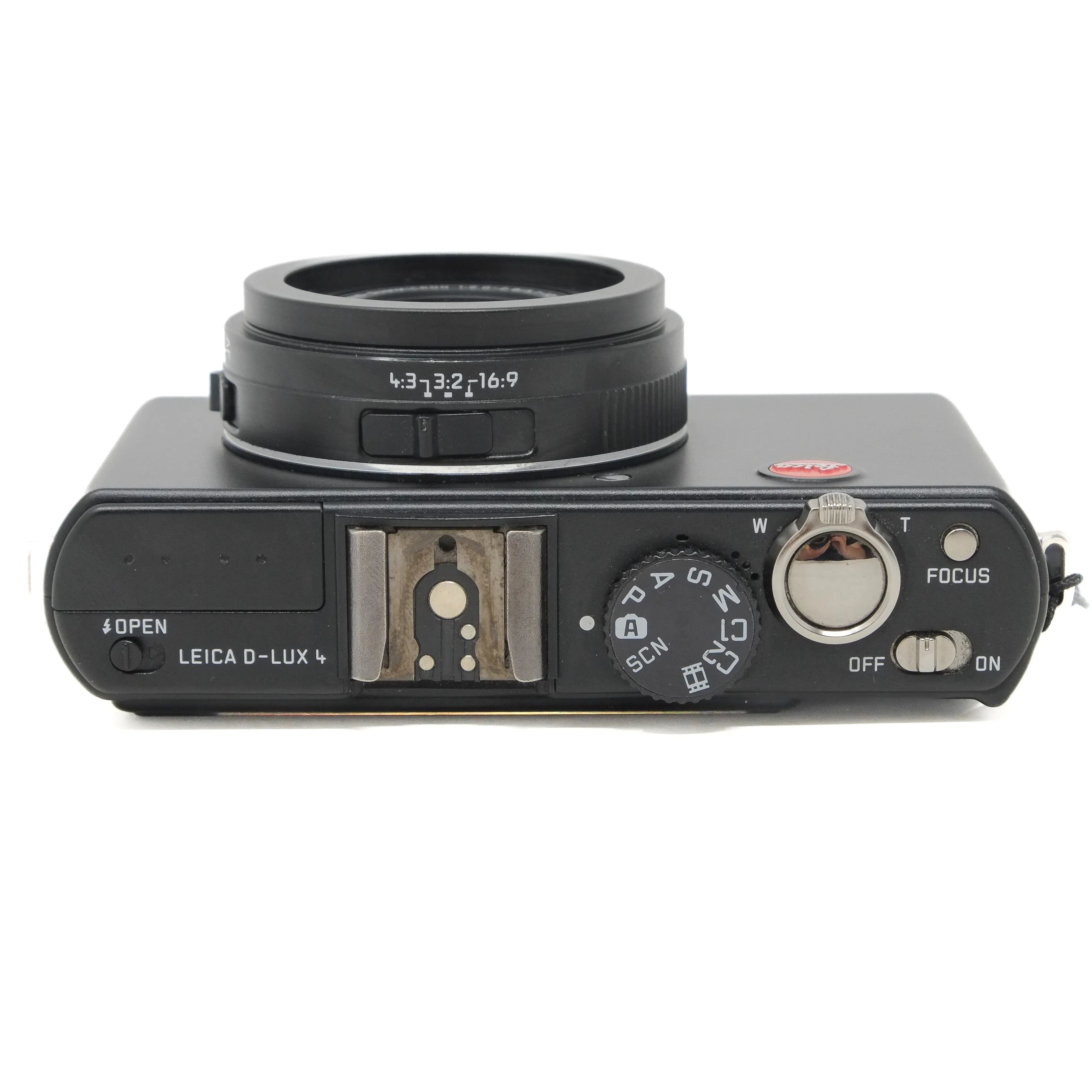 Used Leica D-LUX 4 Compact Camera - top angle 