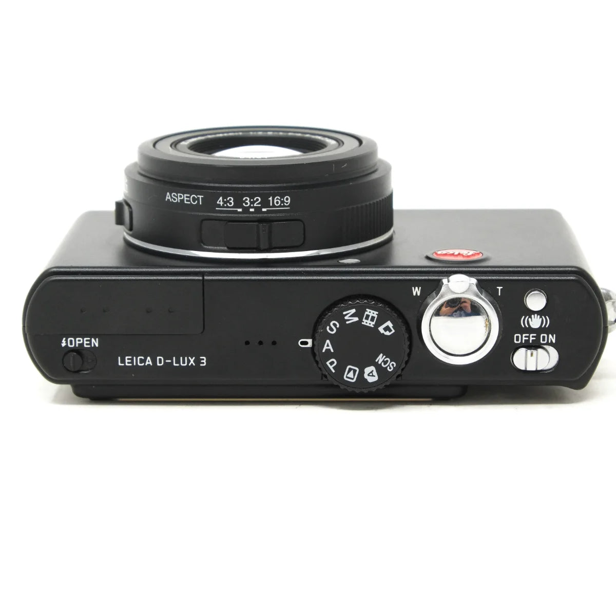 Used Leica D-Lux 3 Compact Camera - top angle 