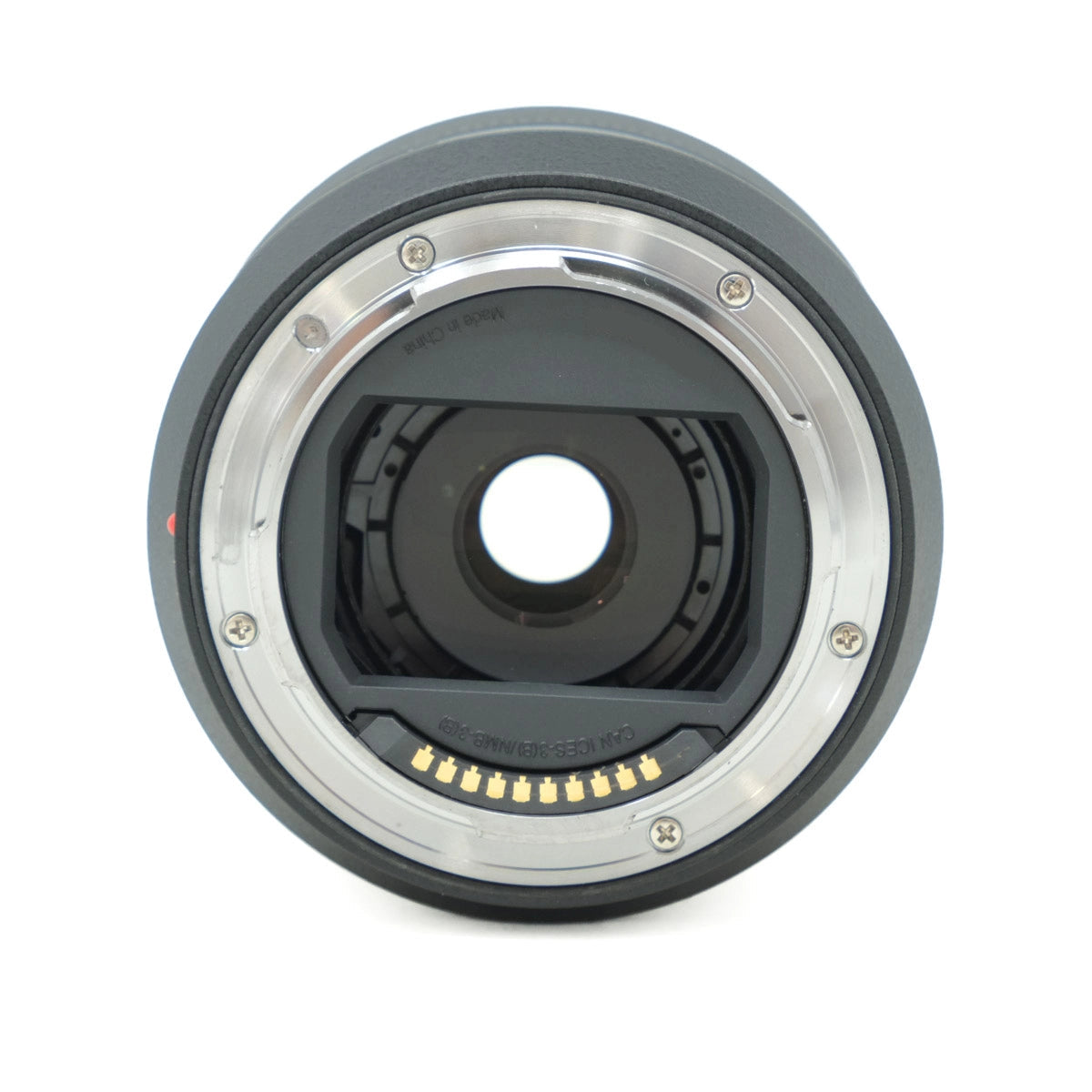 Camera lens on a white background