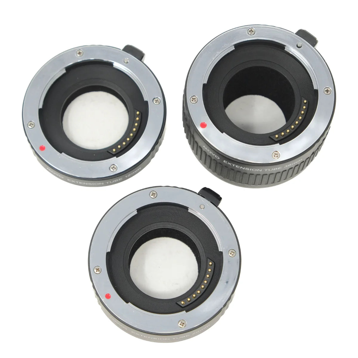 Used MOVO Extension Tube Set in Olympus 4/Thirds mount - top angle 