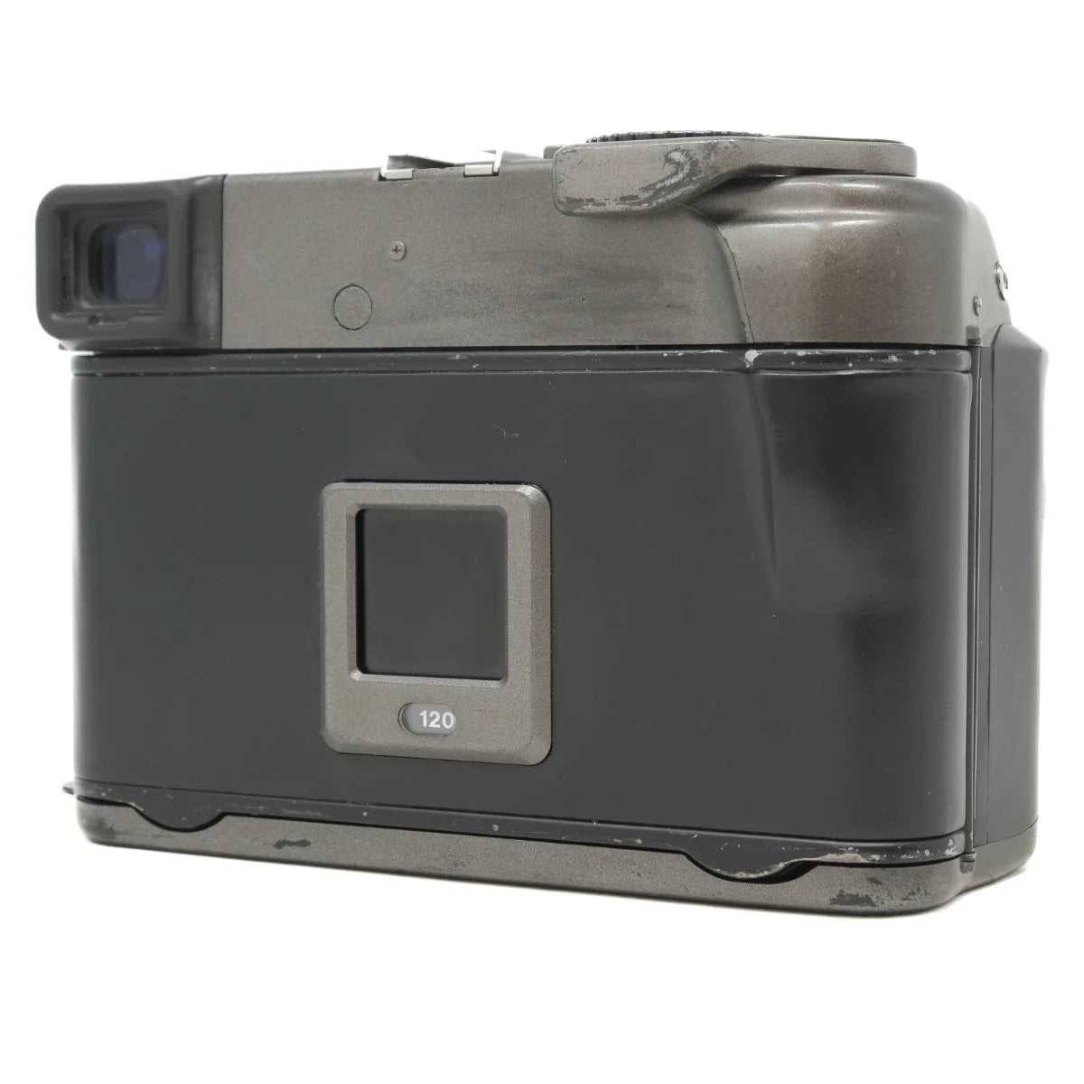 Used Mamiya 7 Film Camera + 65mm f4 Lens - Early Batch 'Sample' - back angle 