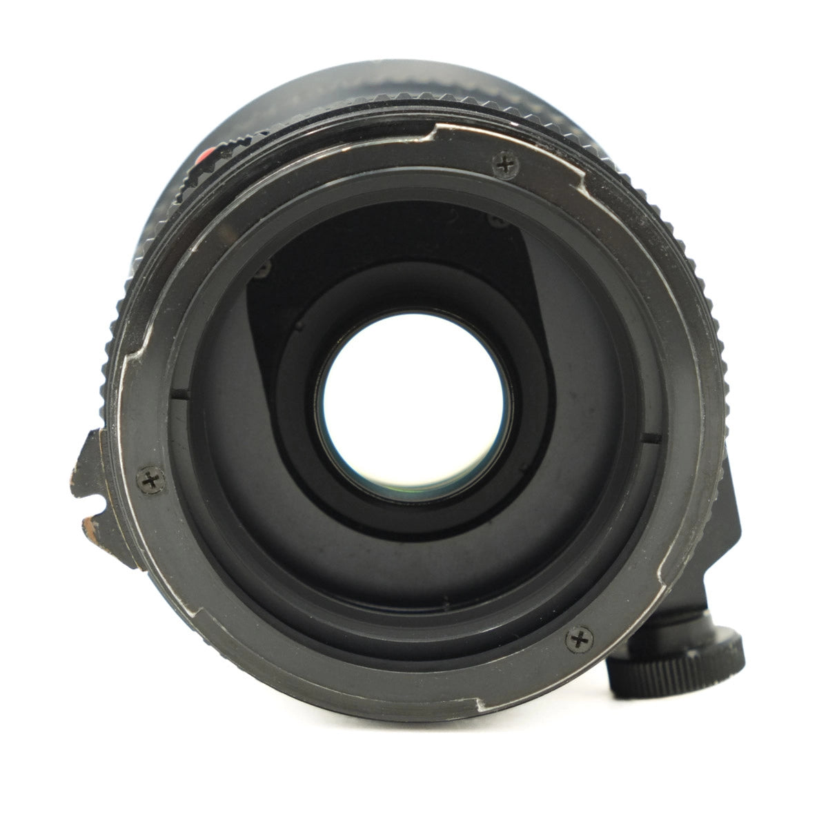 Camera lens on a white background