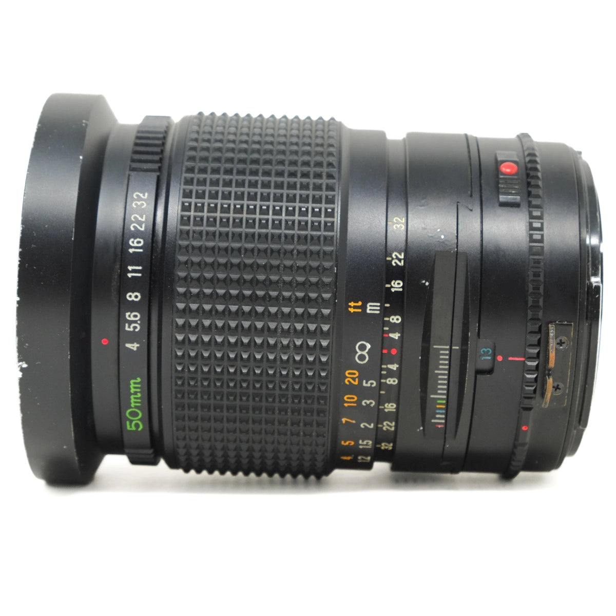 Used Mamiya Sekor 50mm F4C Shift lens Shift C Lens - side angle 