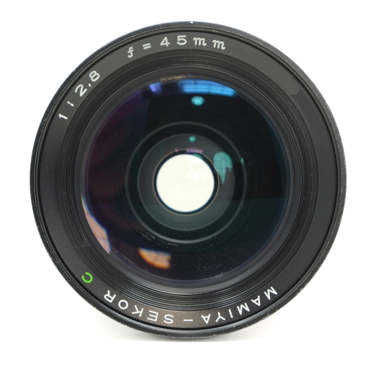 Used Mamiya Sekor C 45mm F2.8 M645 Lens - top angle 