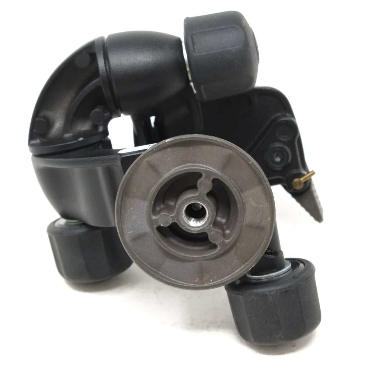 Used Manfrotto 460MG three way head - bottom angle 