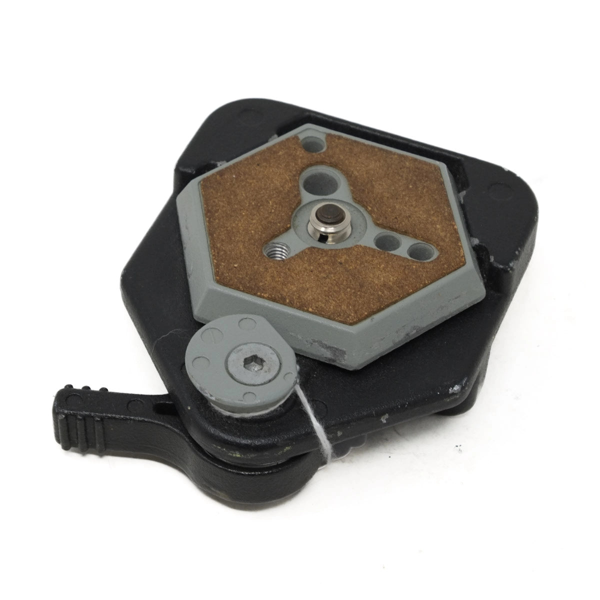 Used Manfrotto HEX 030-14 quick release head and plate - top angle 