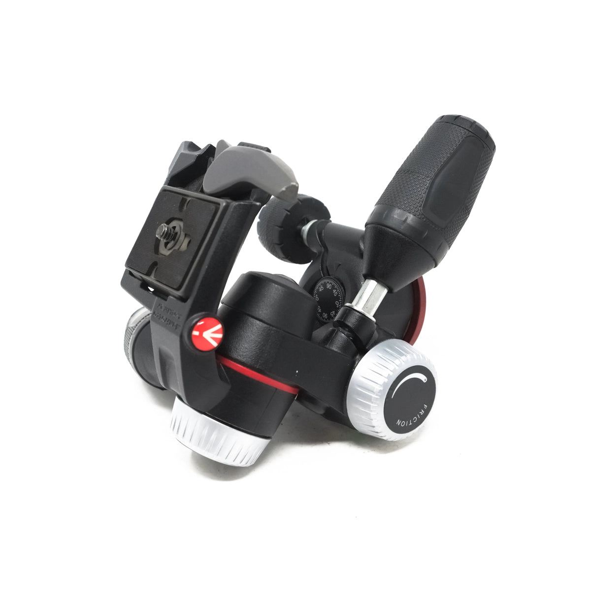 Used Manfrotto XPRO 3 Way Tripod Head - Side angle 