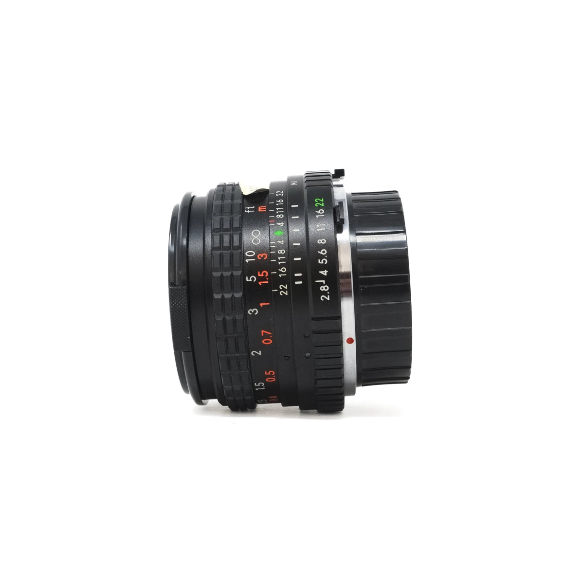 Used Marexar-CX 28mm F2.8 - Minolta Fit - Side angle 