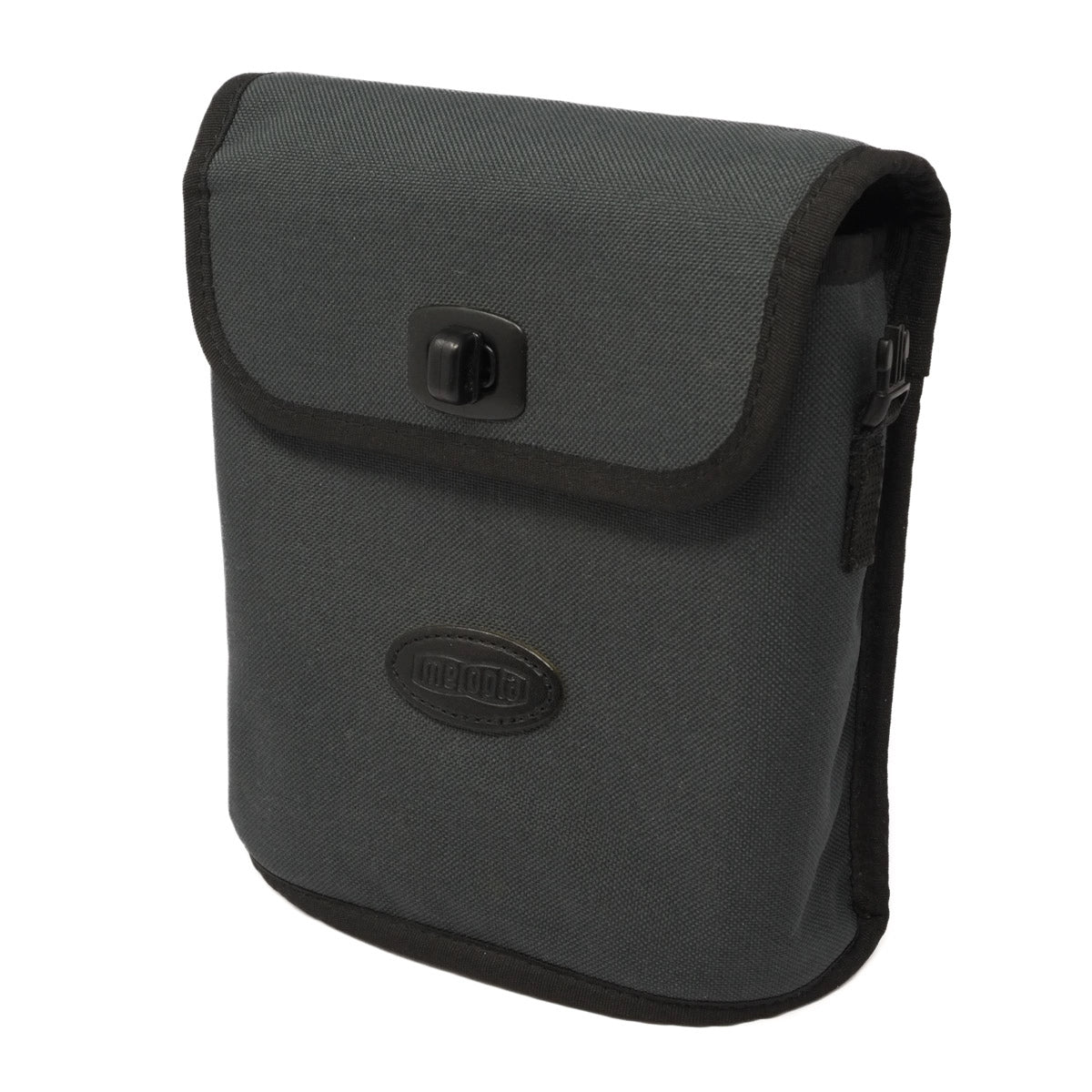 Black bag with a visible brand logo on a white background