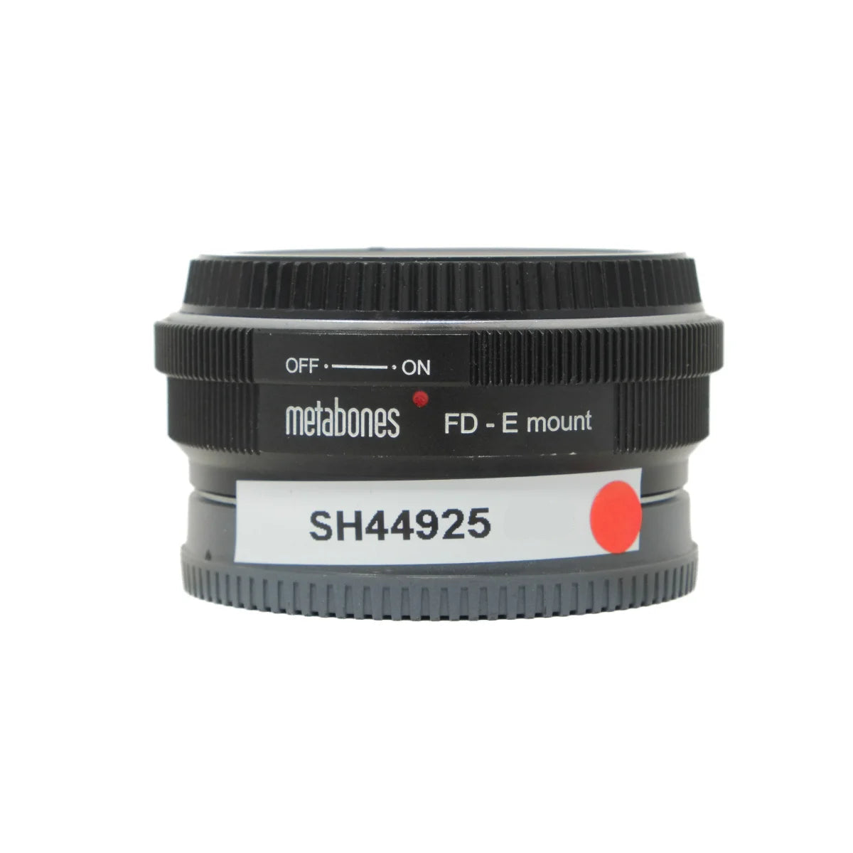 Used Metabones FD-E Mount Adaptor - front angle 