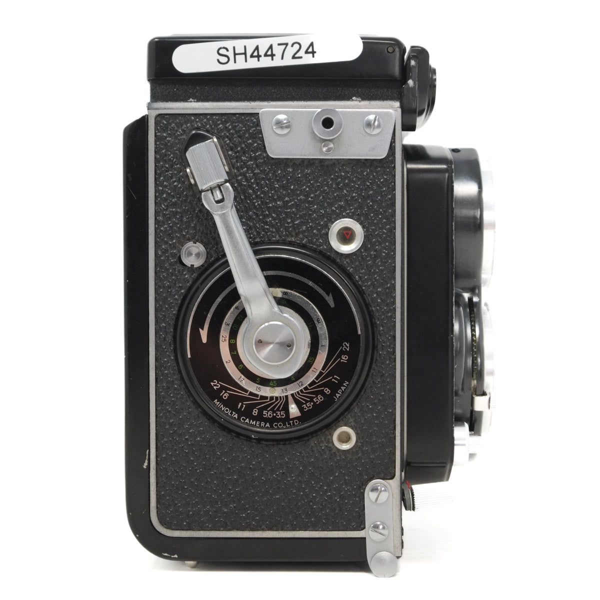 Vintage camera with a white background