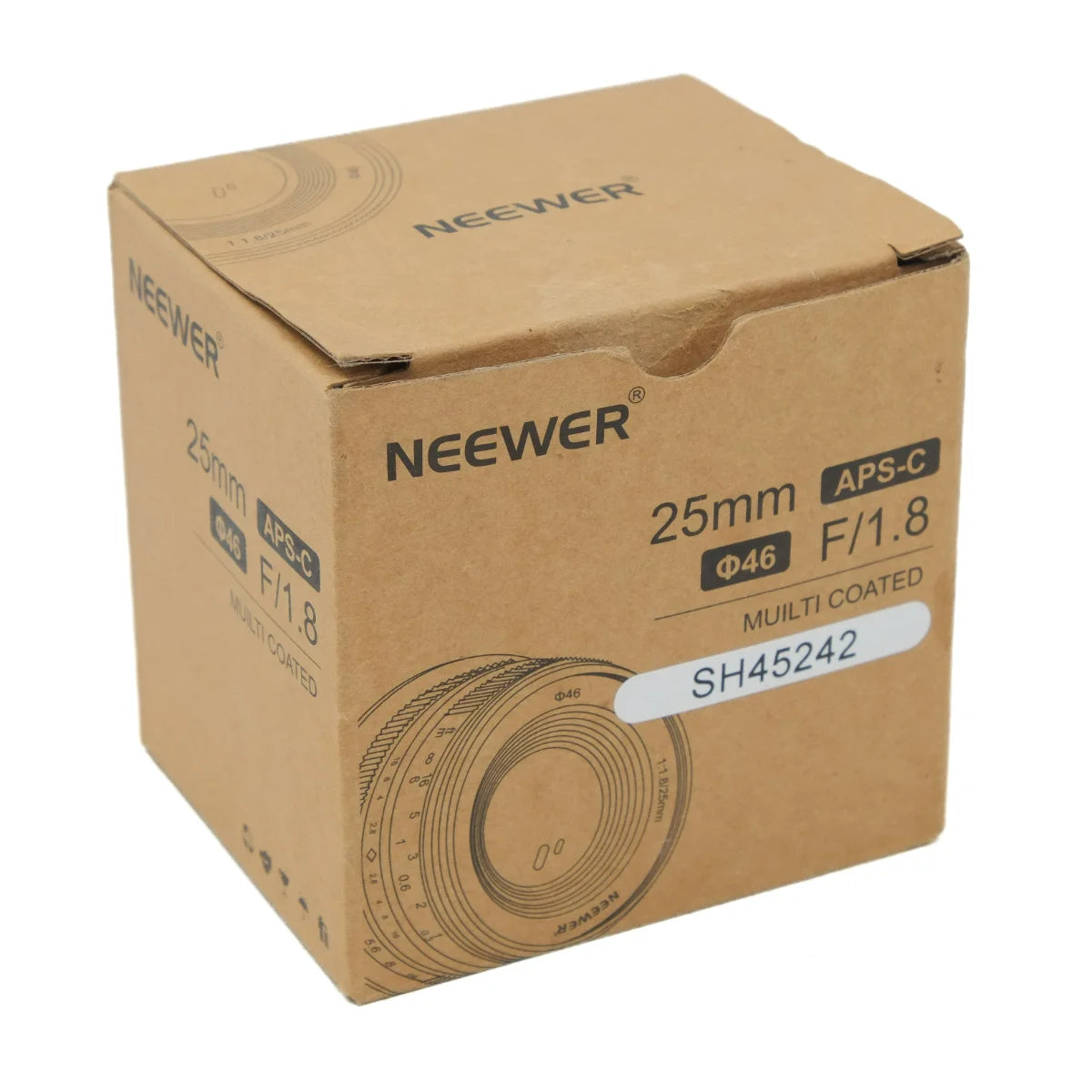 Used Neewer 25mm F1.8 lens in Canon EF-M - original box 