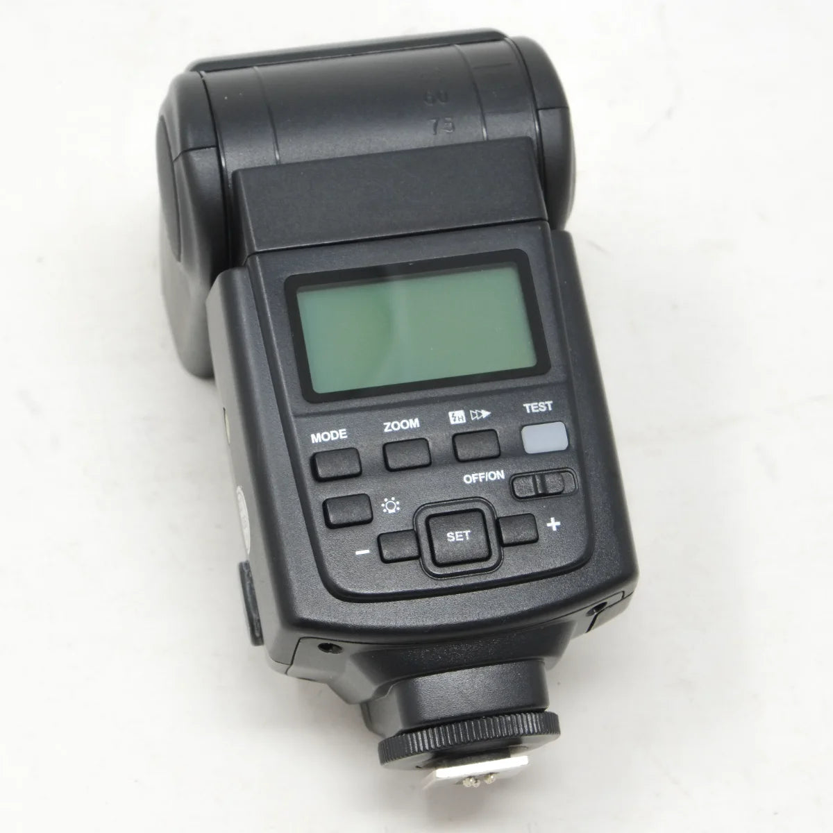 Used Neewer NX680 flashgun in Canon EF mount - back angle 