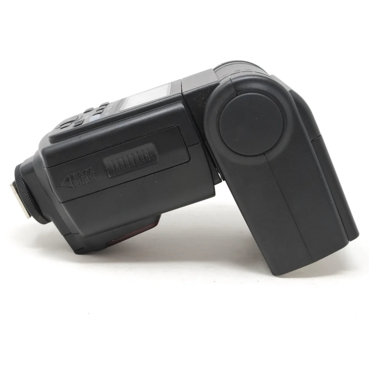 Used Neewer NX680 flashgun in Canon EF mount - side angle 