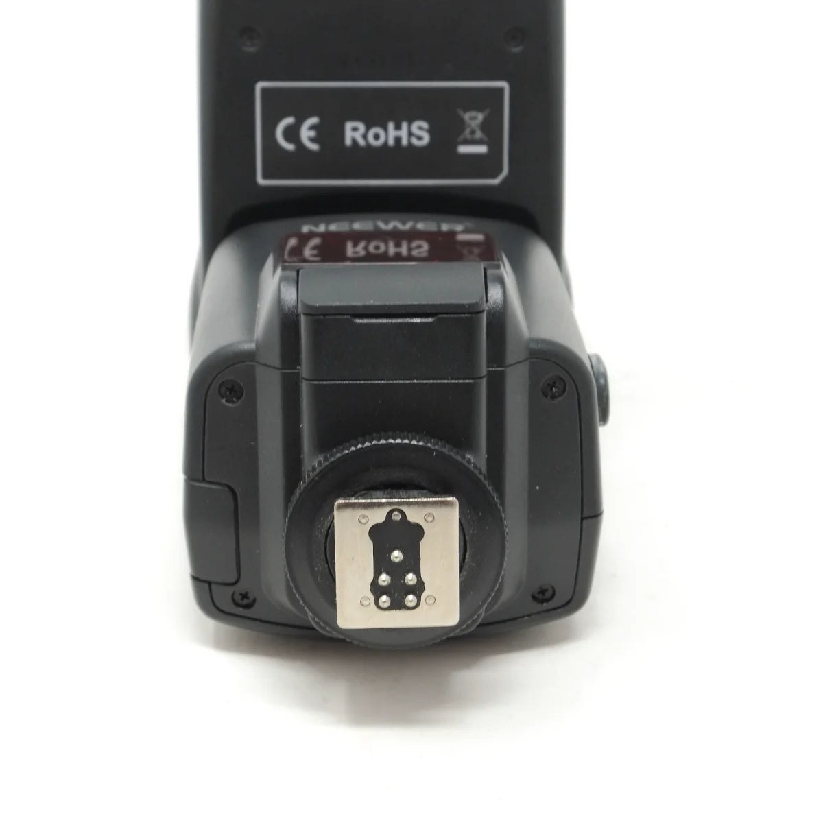 Used Neewer NX680 flashgun in Canon EF mount - bottom angle 