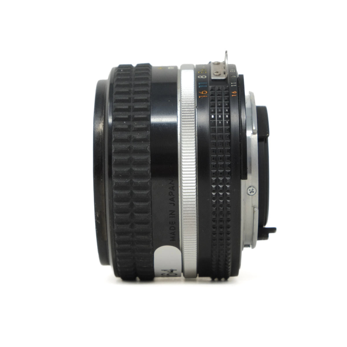 Camera lens on a white background