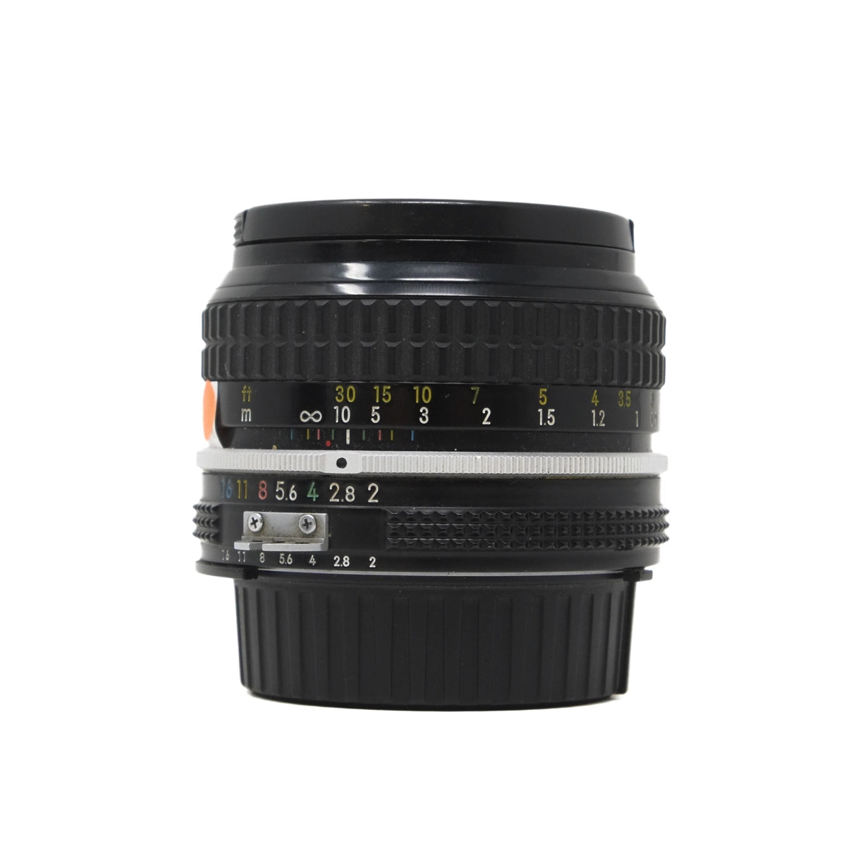 Used Nikon 50mm F2 lens - Front angle 