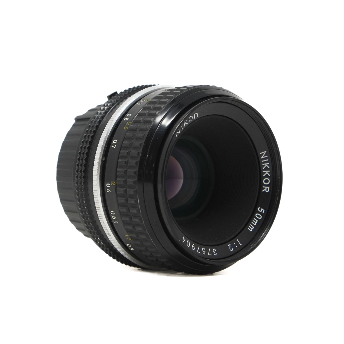 Used Nikon 50mm F2 lens - Top angle 