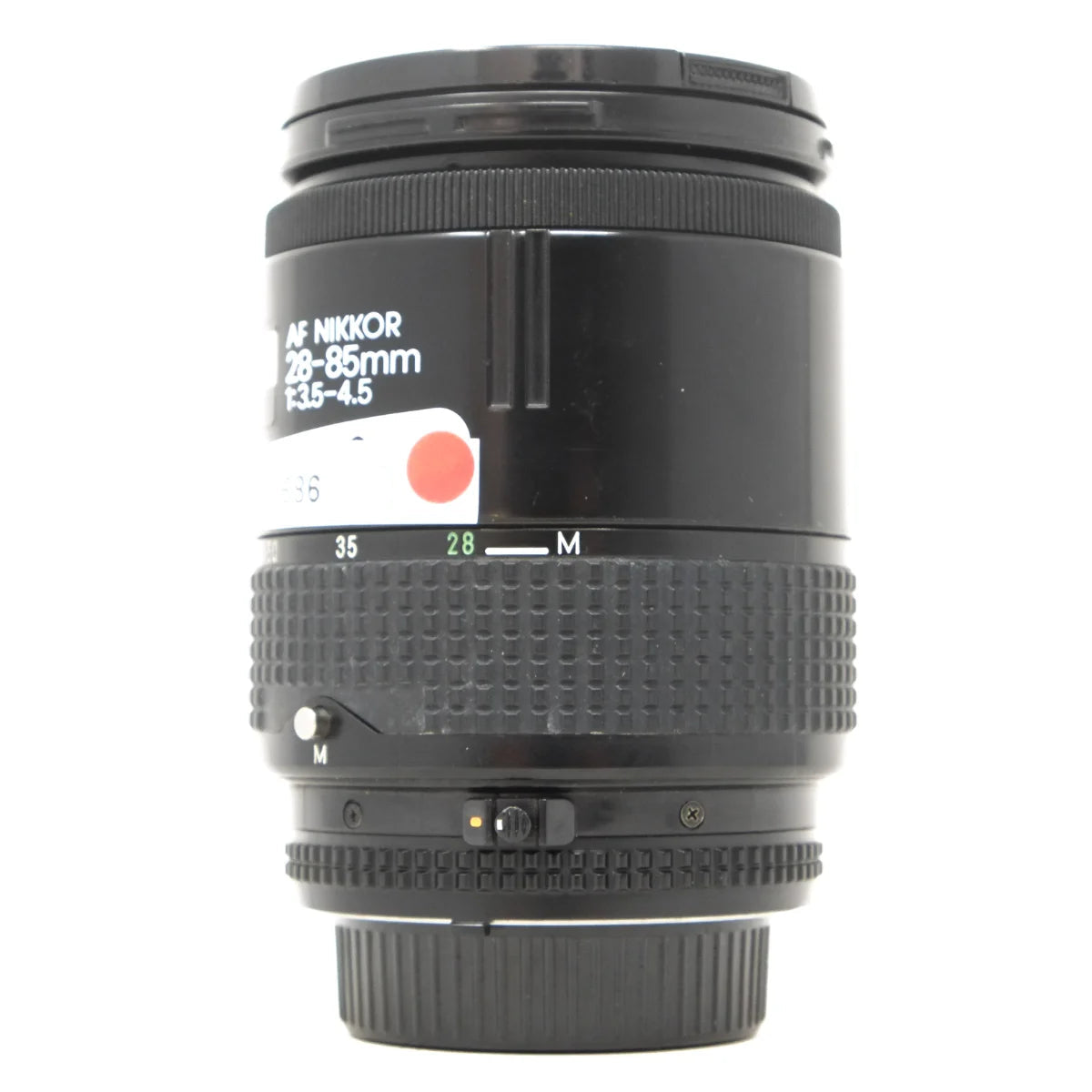 Used Nikon AF 28-85mm F3.5-4.5 - side angle 
