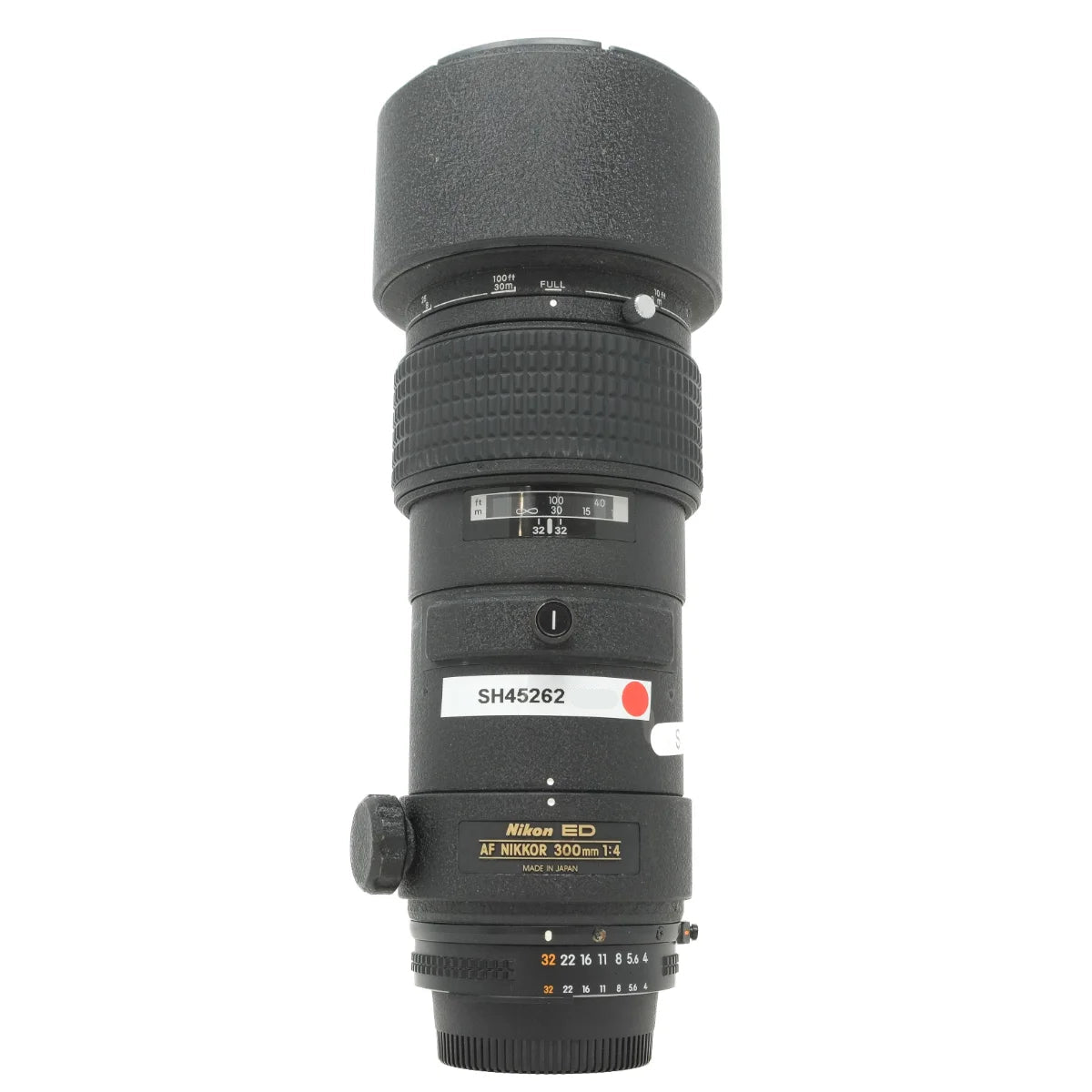 Used Nikon AF 300mm f4 ED-IF Lens - front angle 