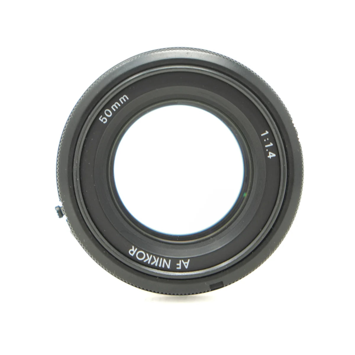 Used Nikon AF 50mm f1.4 (D) Lens - top angle 