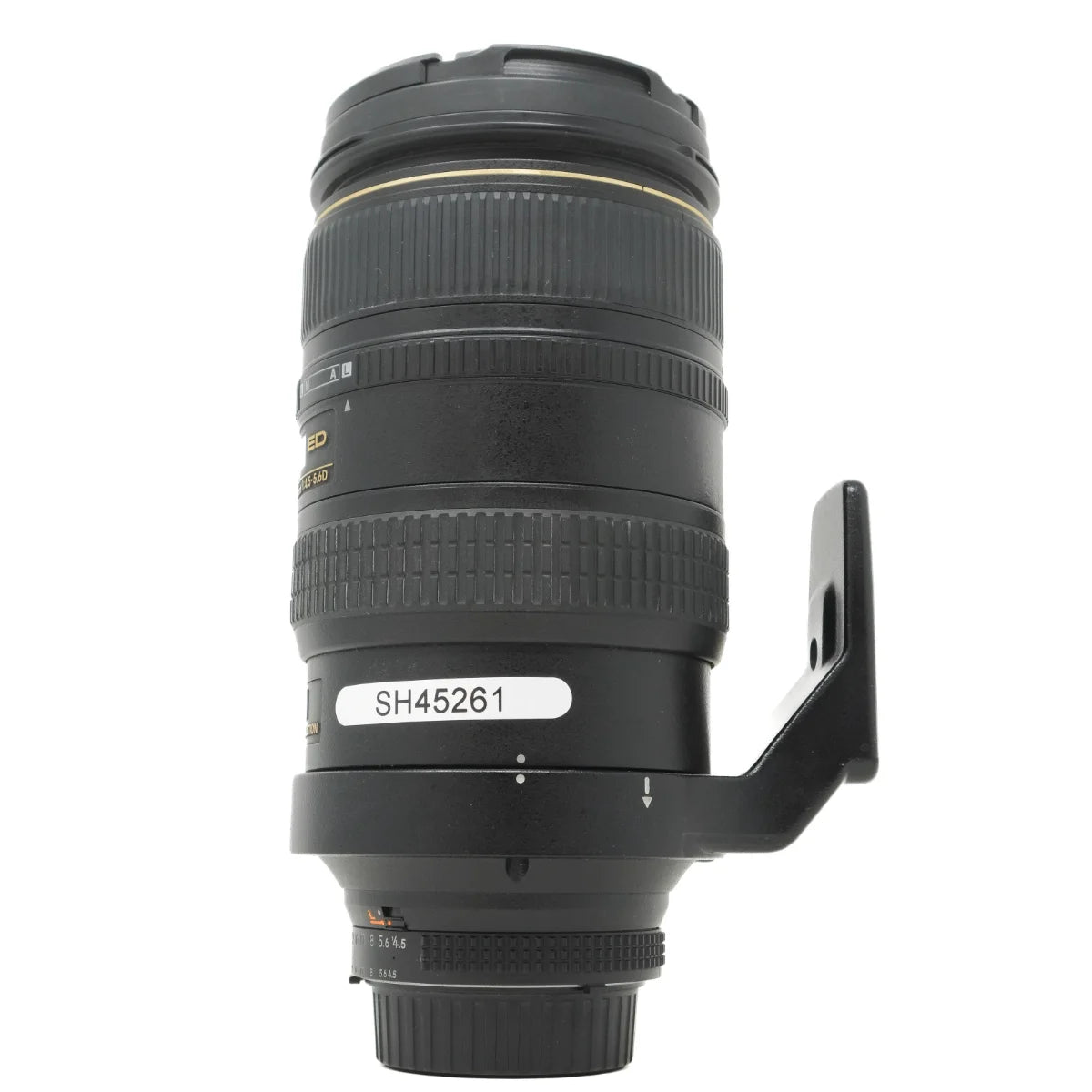 Used Nikon AF 80-400mm f4.5-5.6 D VR ED Lens - side angle 