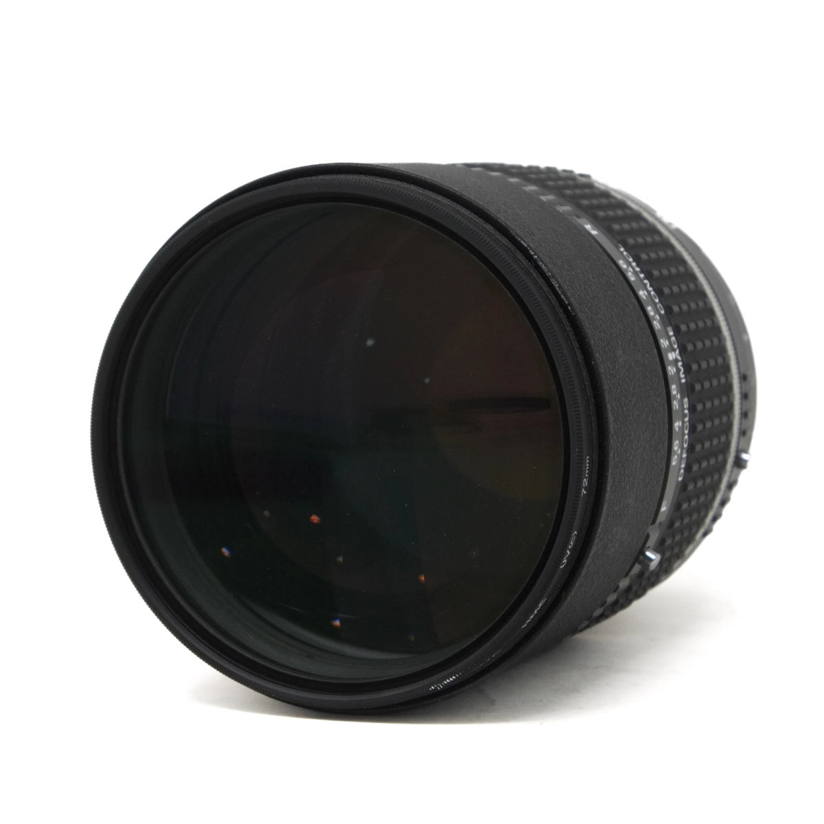 Used Nikon AF DC-Nikkor 135mm F2D Portrait lens - Top angle 