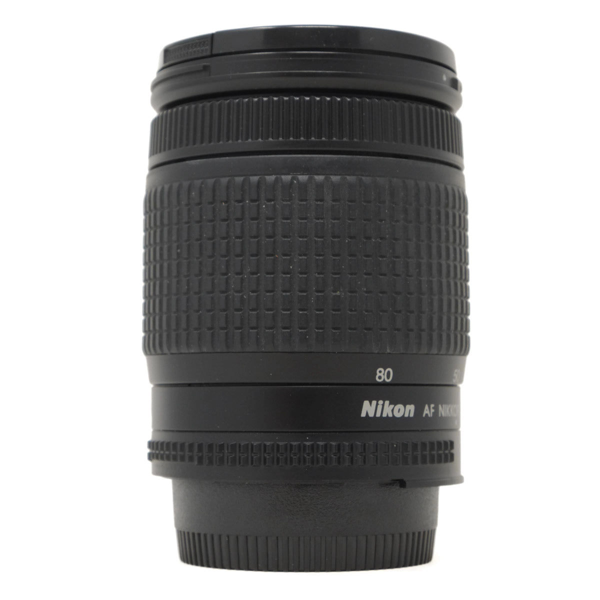 Nikon camera lens on a white background