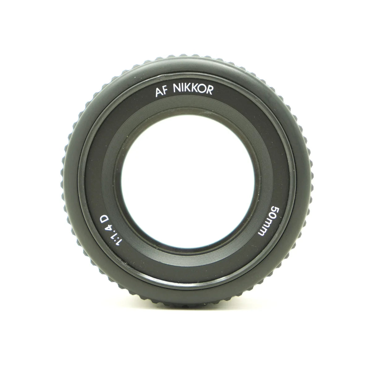 Used Nikon AF Nikkor 50mm F1.4D Lens - top angle 