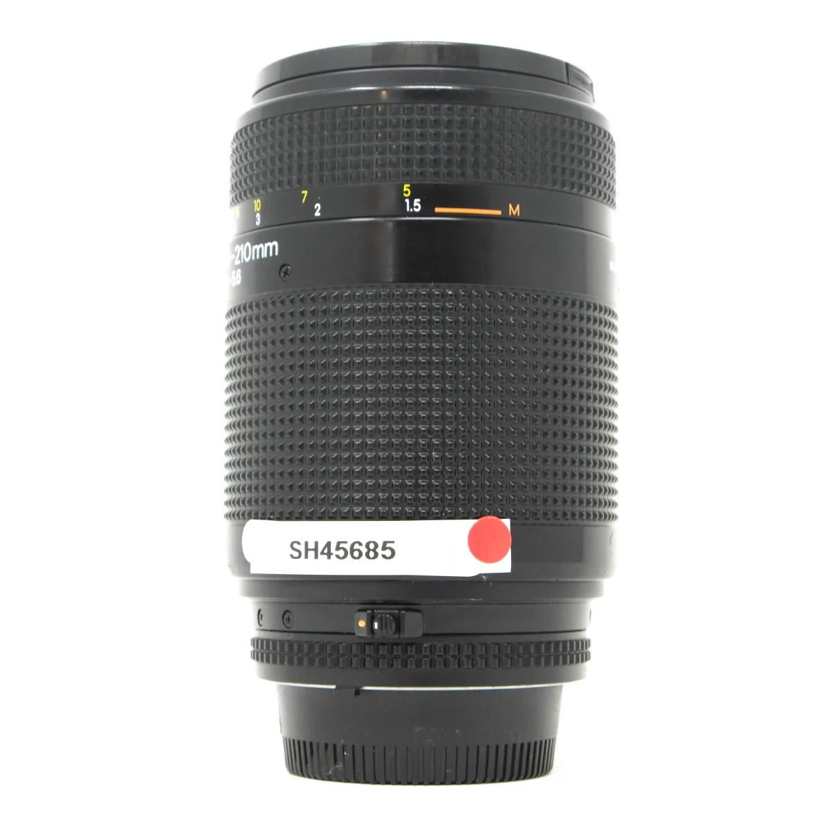 Used Nikon AF Nikkor 70-210mm F4-5.6 - side angle 