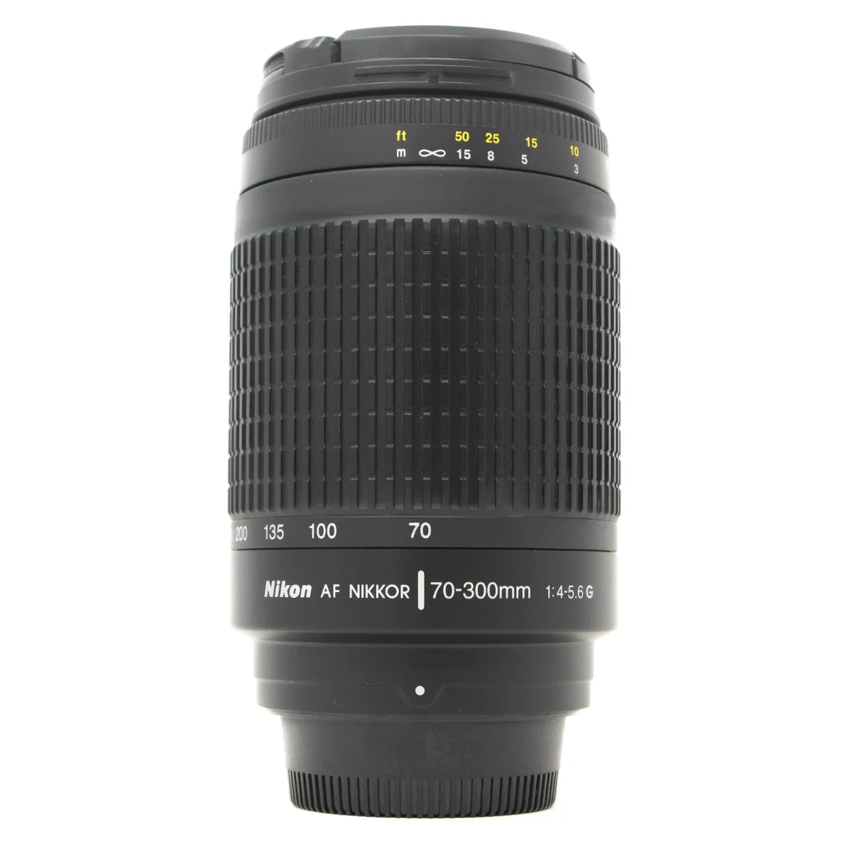 Used Nikon AF Nikkor 70-300mm F4-5.6G Lens - front angle 