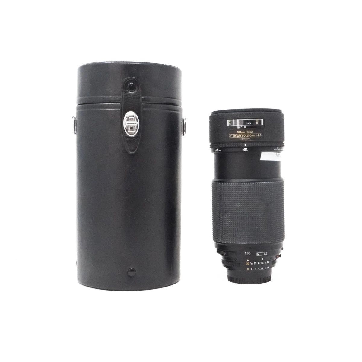 Used Nikon AF Nikkor 80-200mm F2.8 ED lens top angle