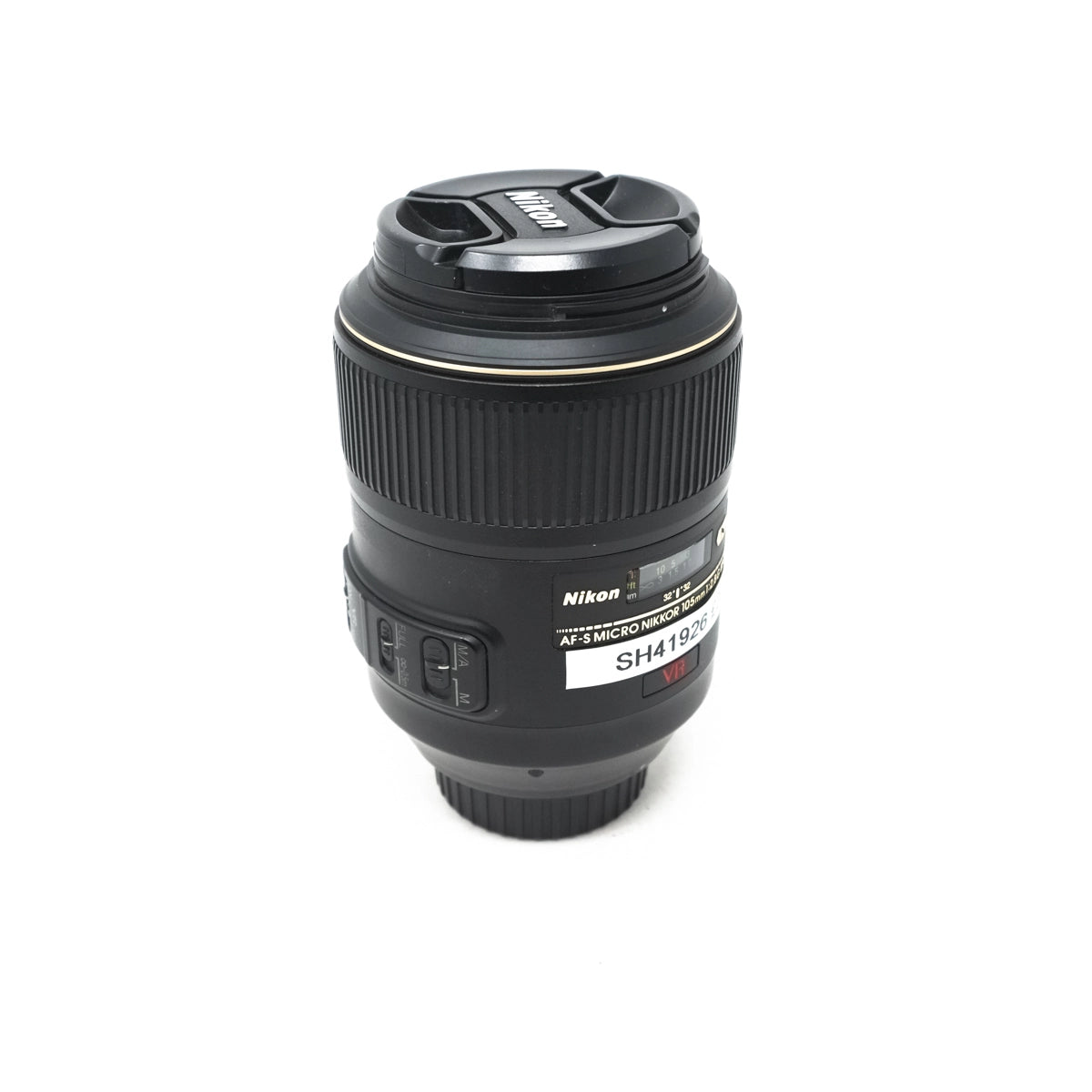 Used Nikon AF-S 105mm F2.8 Micro ED Lens - Front angle 