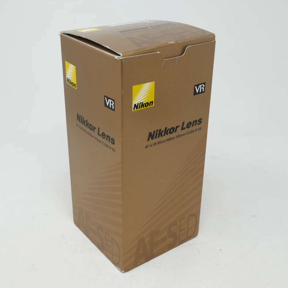Used Nikon AF-S 105mm F2.8G Macro VR lens (Boxed SH45581)