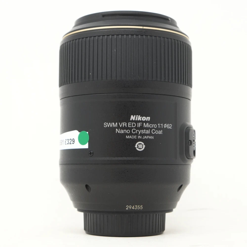 Used Nikon AF-S 105mm F2.8G Macro VR lens (Boxed SH45581)