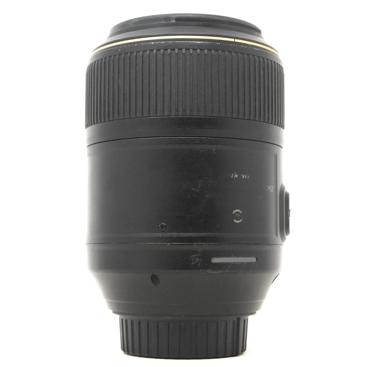 Used Nikon AF-S 105mm F2.8G VR ED Macro Lens - side angle 