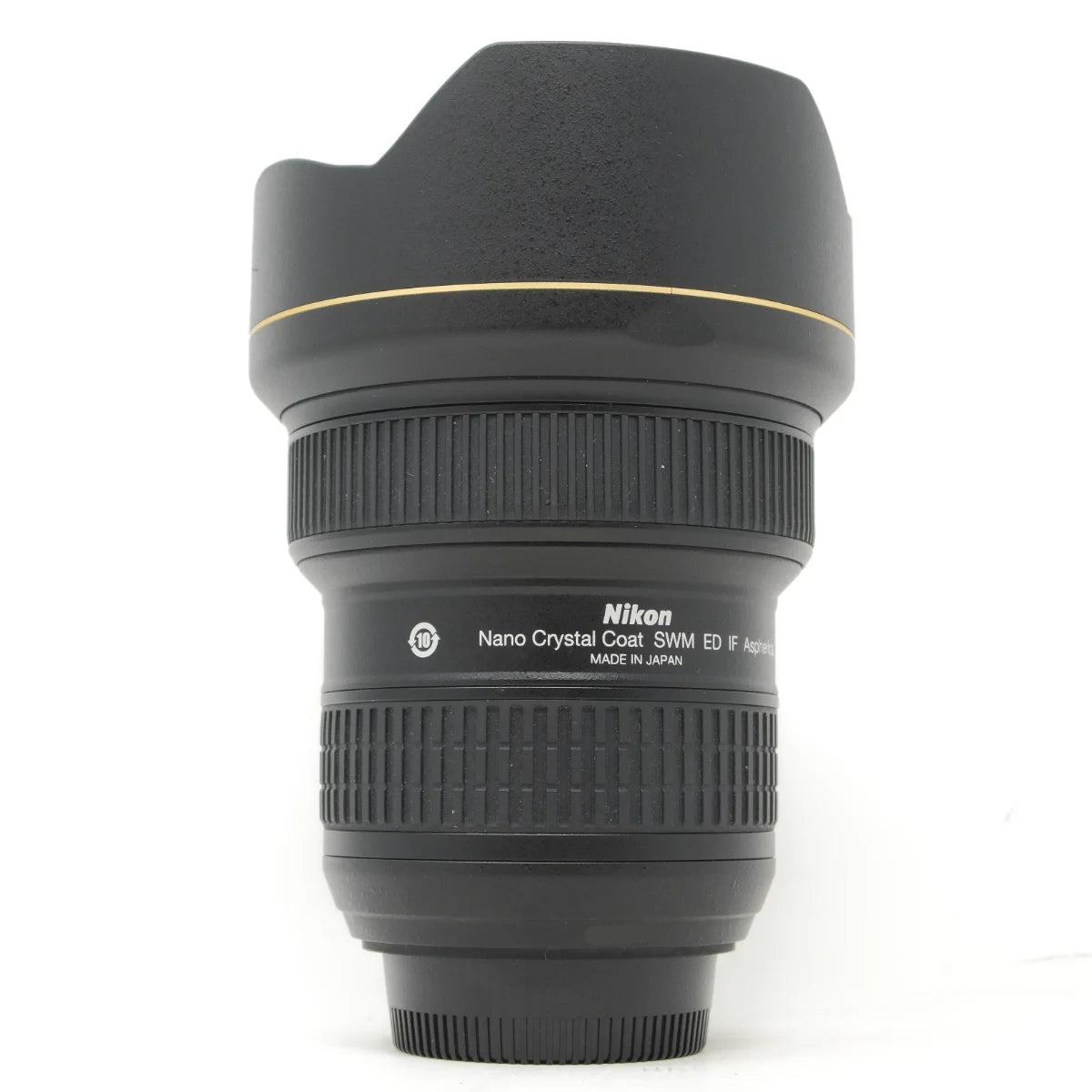 Used Nikon AF-S 14-24mm F2.8G ED Lens - side angle 