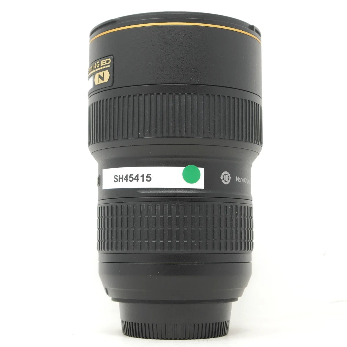 Used Nikon AF-S 16-35mm F4G VR wide angle lens - side angle 