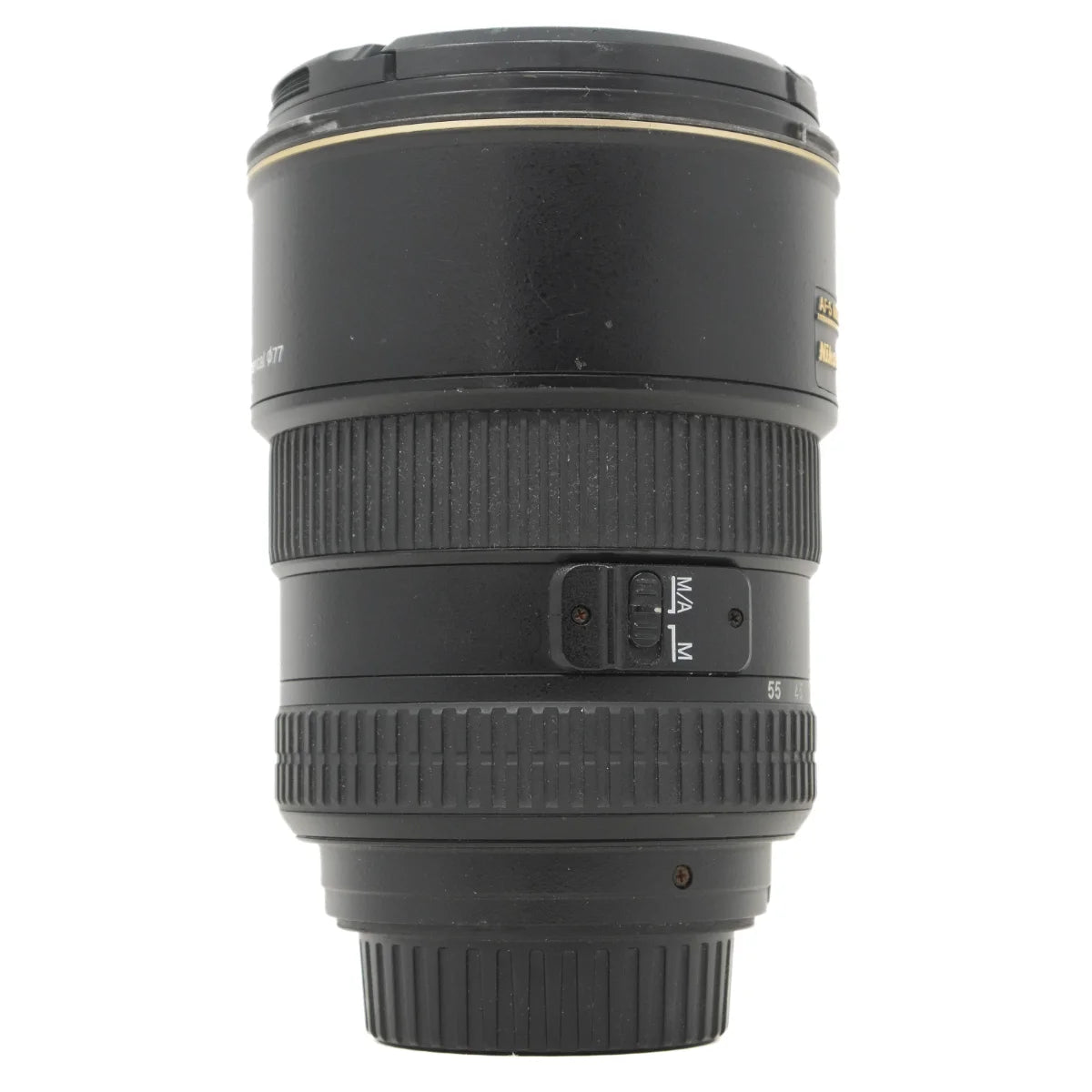 Used Nikon AF-S 17-55mm F2.8G Lens - side angle