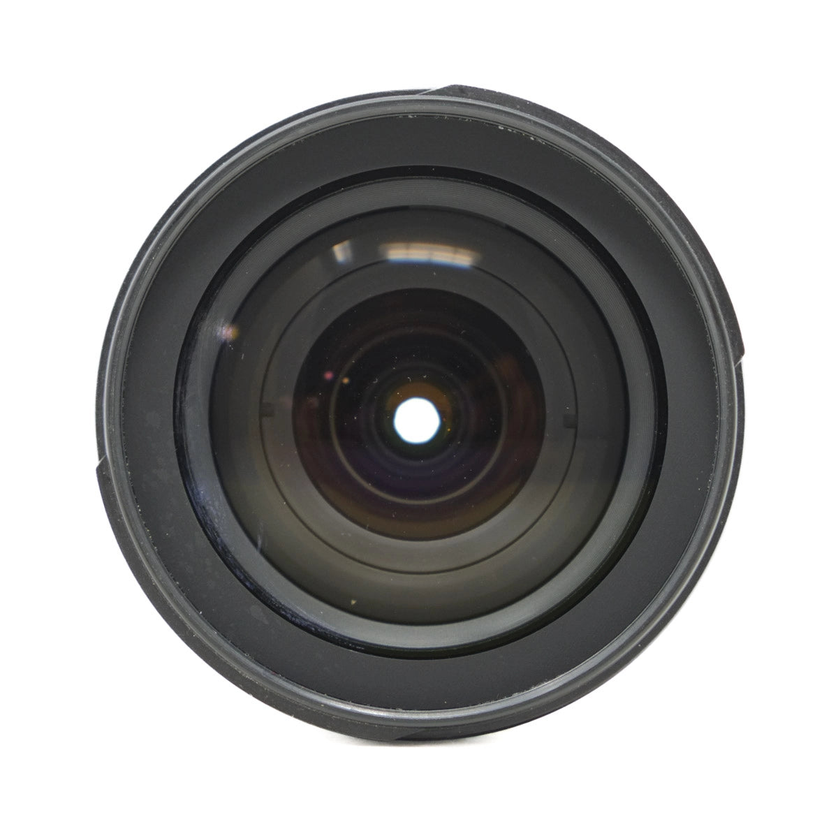 Camera lens on a white background