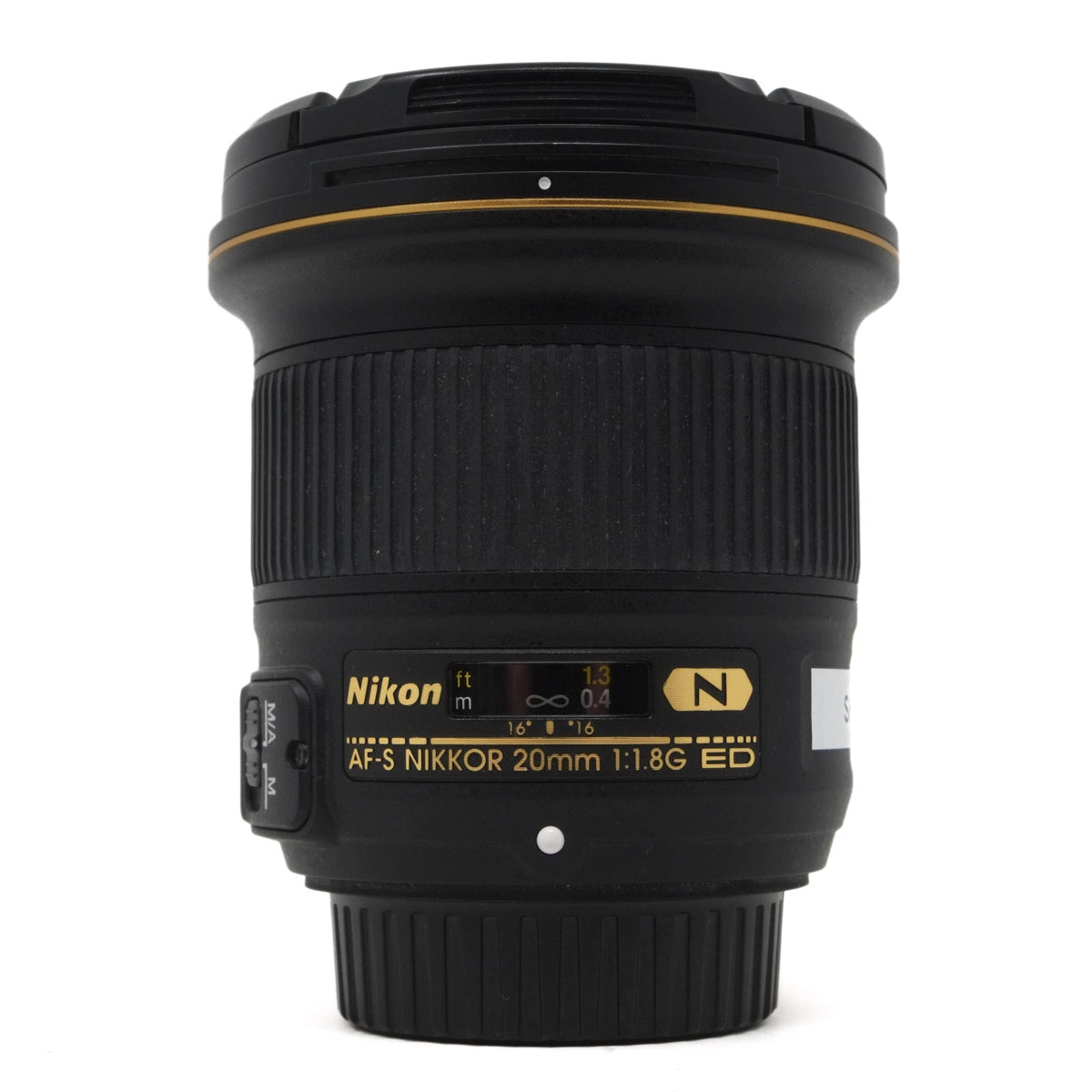 Used Nikon AF-S 20mm F1.8G ED Lens - Front angle 