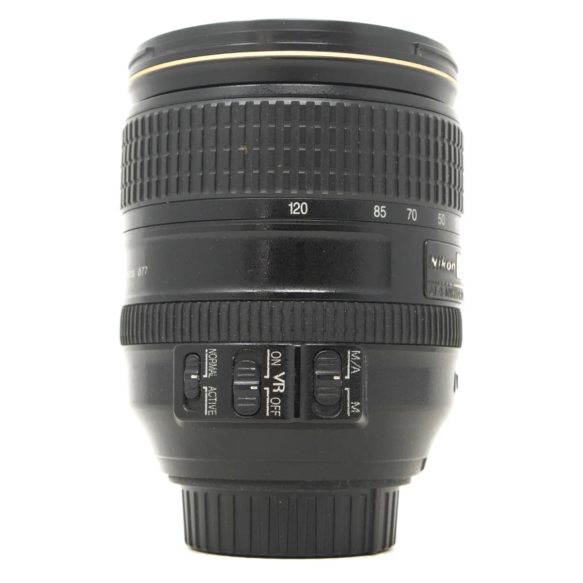 Used Nikon AF-S 24-120mm f4G ED VR Lens - side angle 