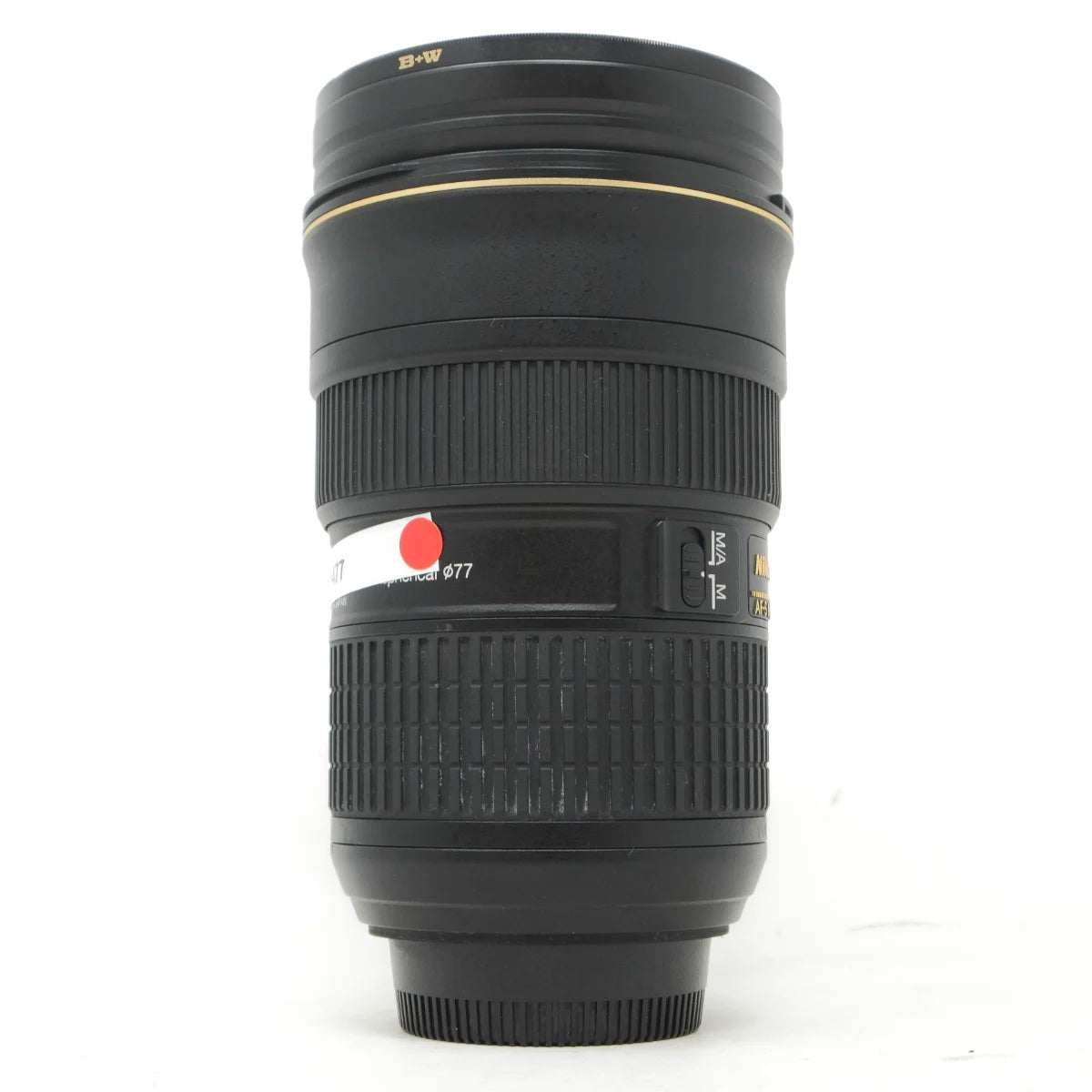 Used Nikon AF-S 24-70mm F2.8G - side angle 