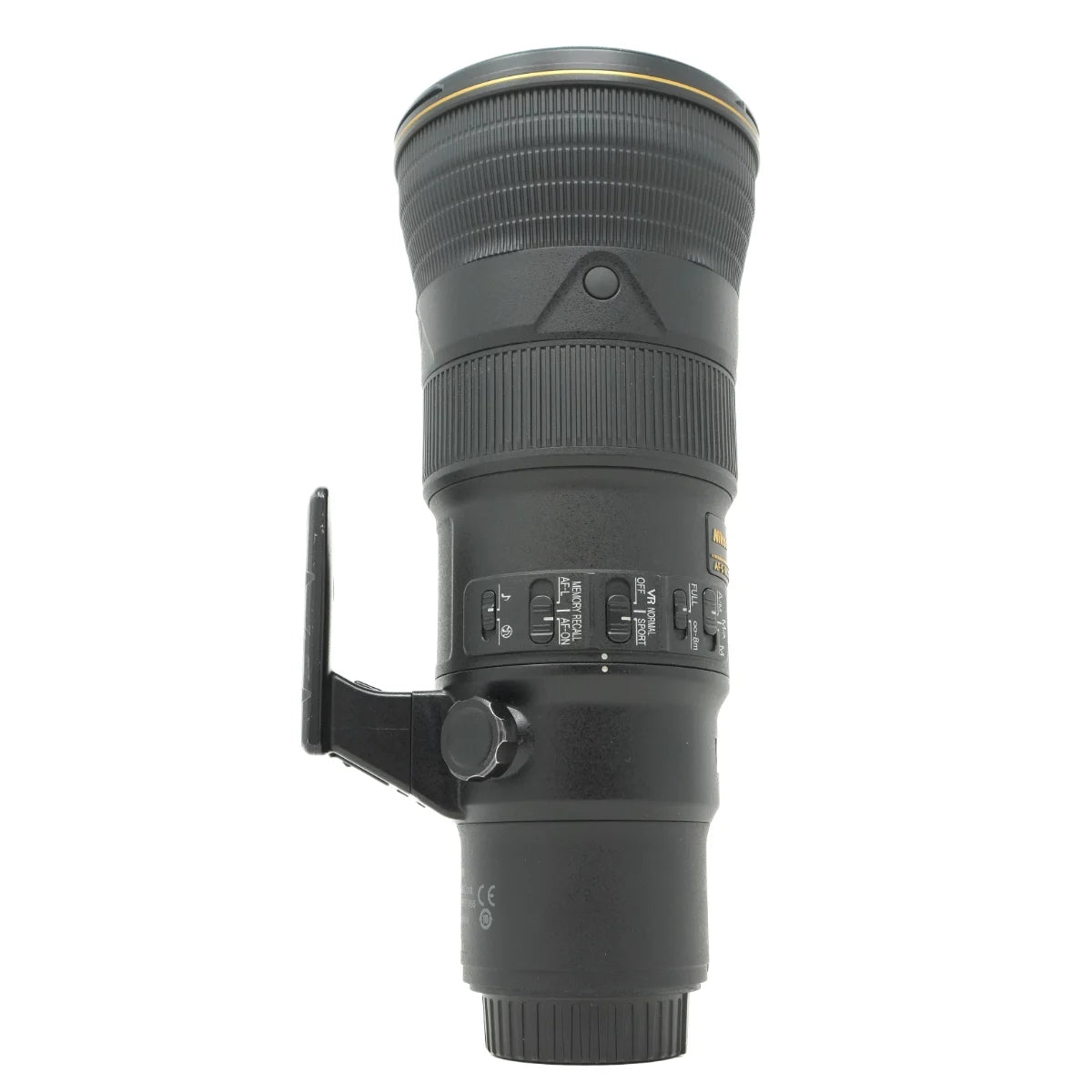 Used Nikon AF-S 500mm F5.6E PF ED VR Lens - side angle 