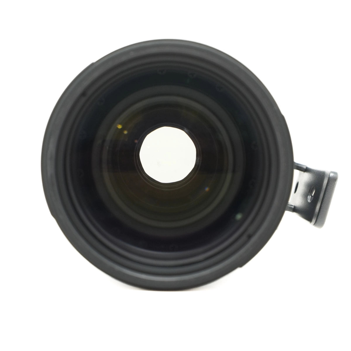 Camera lens on a white background