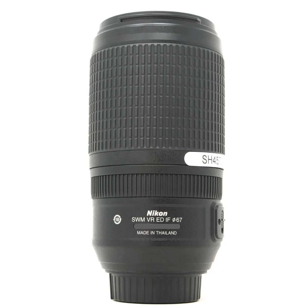 Used Nikon AF-S 70-300mm F4.5-5.6G ED VR lens - side angle