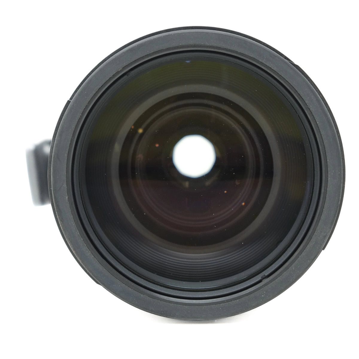 Camera lens on a white background