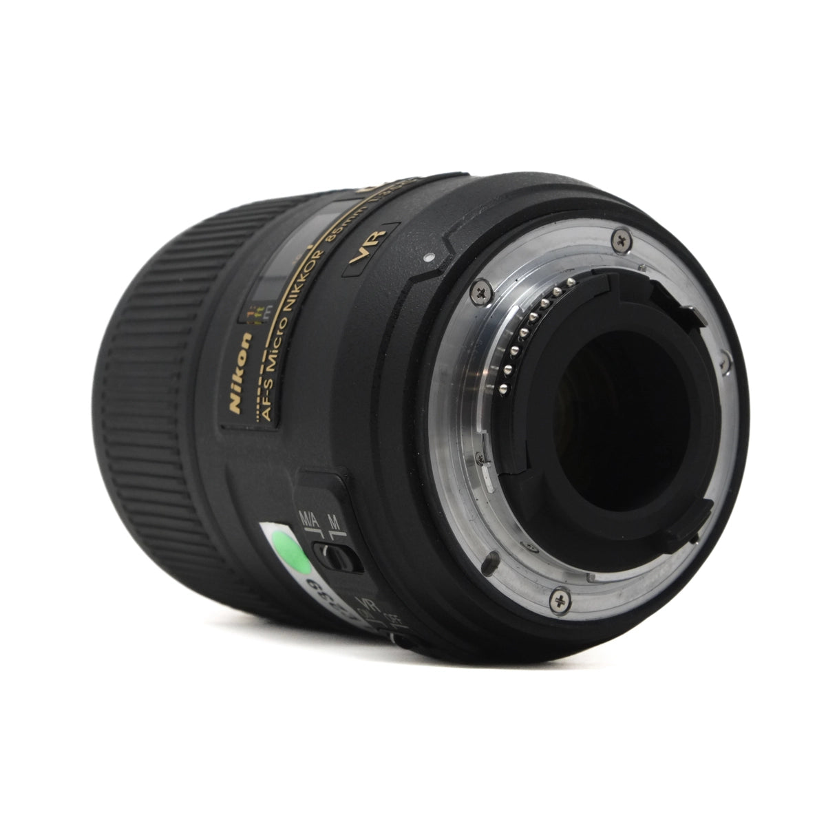 Used Nikon AF-S 85mm F3.5G Micro ED Lens - Bottom angle 